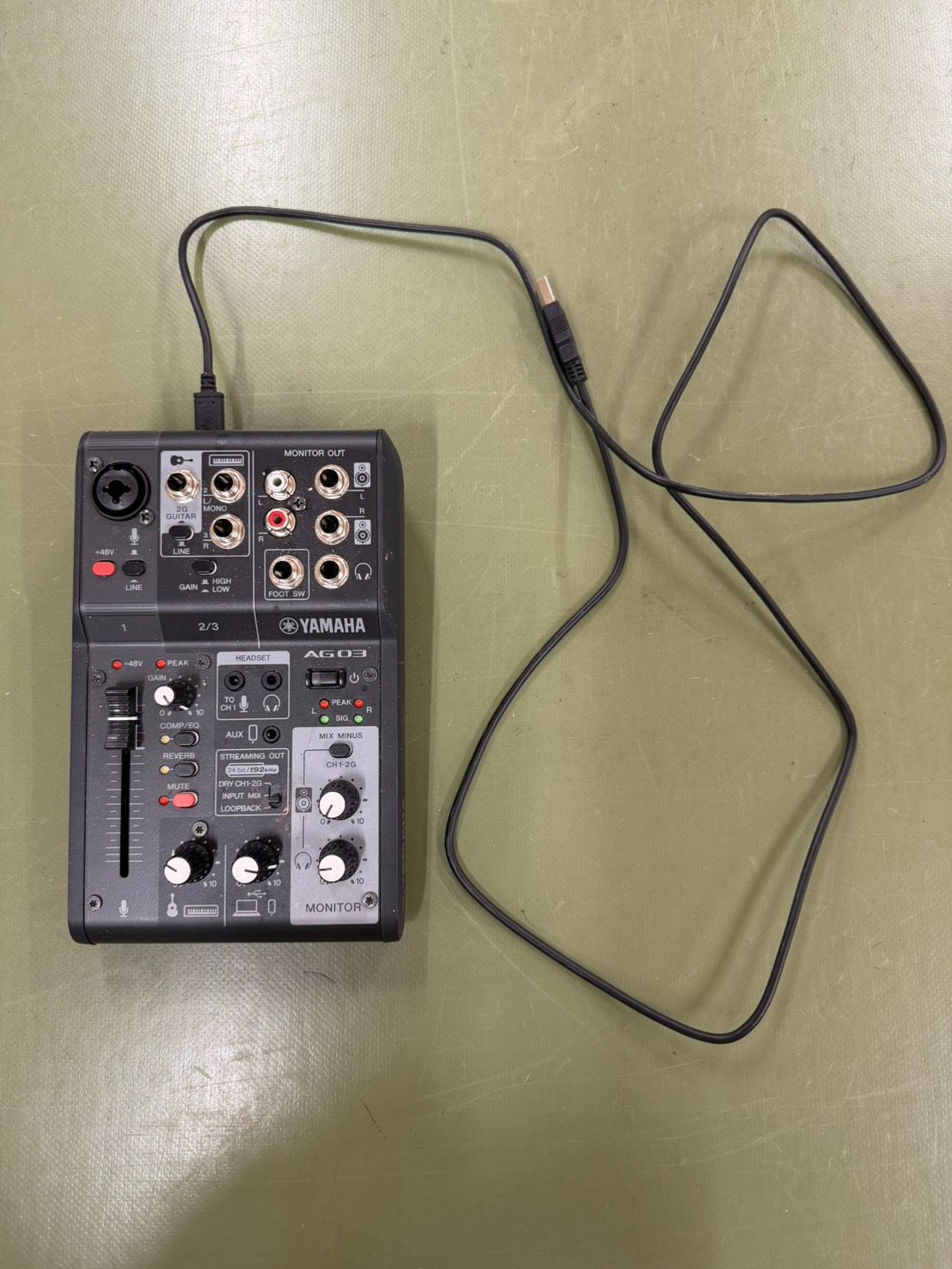 Yamaha AG03 MK2 USBオーディオインターフェース