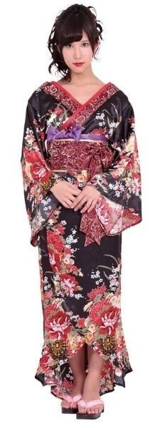 送料無料 コスプレ 仮装 着物 乱れ花鳥風月 - メルカリ
