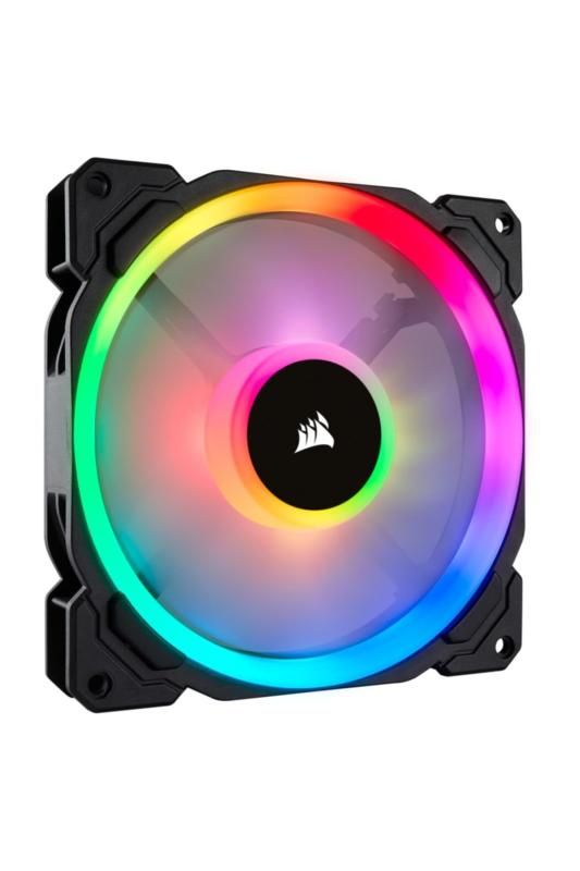 Corsair LL140 RGB 2Fan Pack with Lighting Node PRO PCケースファン 140mm径 RGB搭載 FN1143 CO-9050074-WW