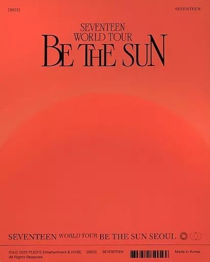 SEVENTEEN BE THE SUN SEOUL DVD 新品　未開封 SEVENTEEN WORLD TOUR [BE THE SUN] SEOUL [DVD/DIGITAL CODE