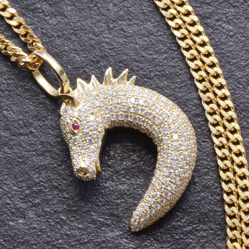 メンズ ネックレス ホワイトゴールドk10 バーネックレス トップ ダイヤモンド 10金 10k スター彫り プレートネックレス トップ トレジャーハンター 人気