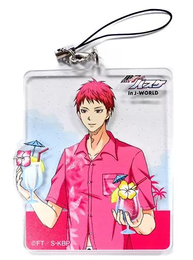 黒子のバスケ アクリルストラップ 赤司征十郎 中古】ストラップ(キャラクター) 赤司征十郎 ラメ入りアクリル