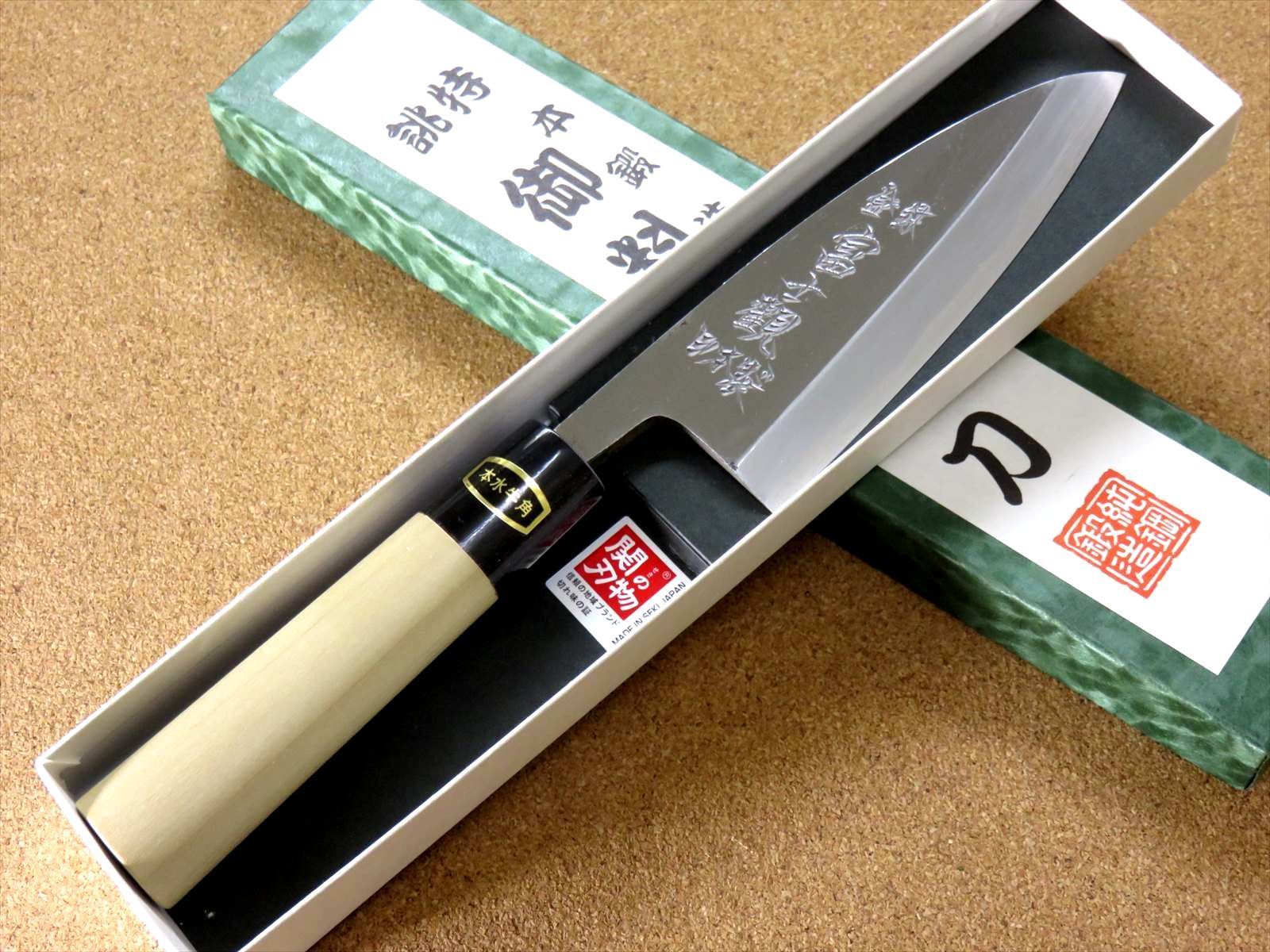 関の刃物 出刃包丁 180mm 大同特殊鋼製モリブデン 魚 肉解体 片刃 右 