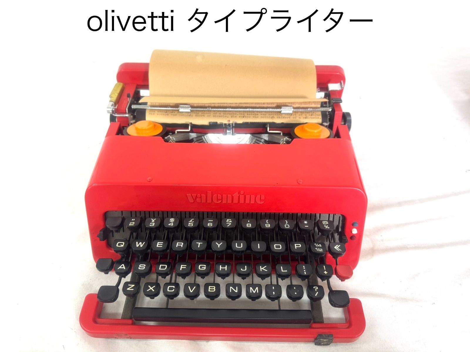 olivetti valentino　オリッベティ タイプライター 現状品　レトロ　ヴィンテージ雑貨　　azMID