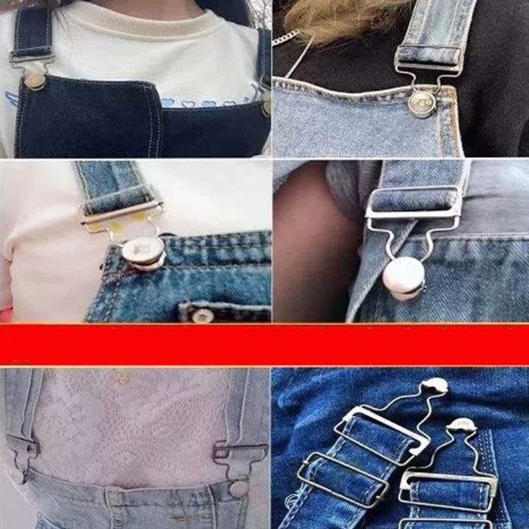 サロペット 2組入 サスペンダー 金具 オーバーオール ハンドメイド