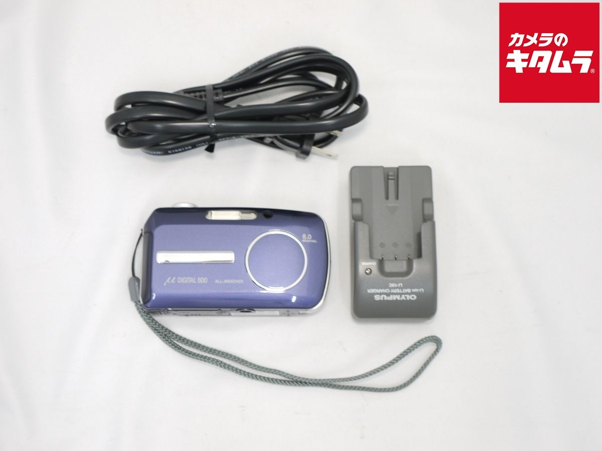 OLYMPUS μ DIGITAL 800 デジタルカメラ　動作確認済み 中古】 【良品】 オリンパス ミュー DIGITAL 800 シルバー