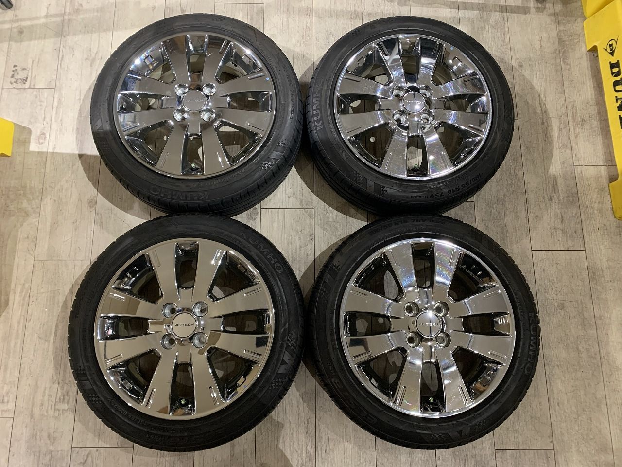 2312007】日産 AUTECH スポークホイール 15インチ 5.5J +50 PCD100 4H + KUMHO ECSTa HS51 165/ 55R15 2020年 4mm 6mm - メルカリ