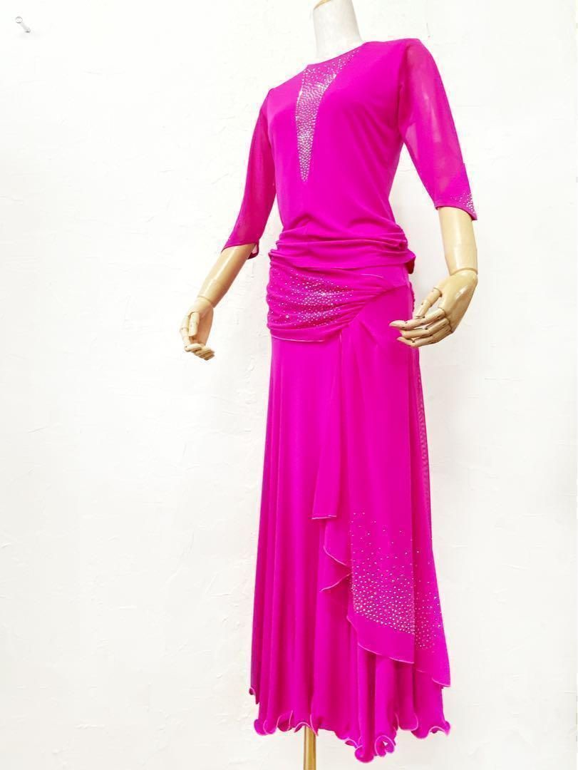 パーティー】新品ラインストーン 安い チェリーピンク セットアップ