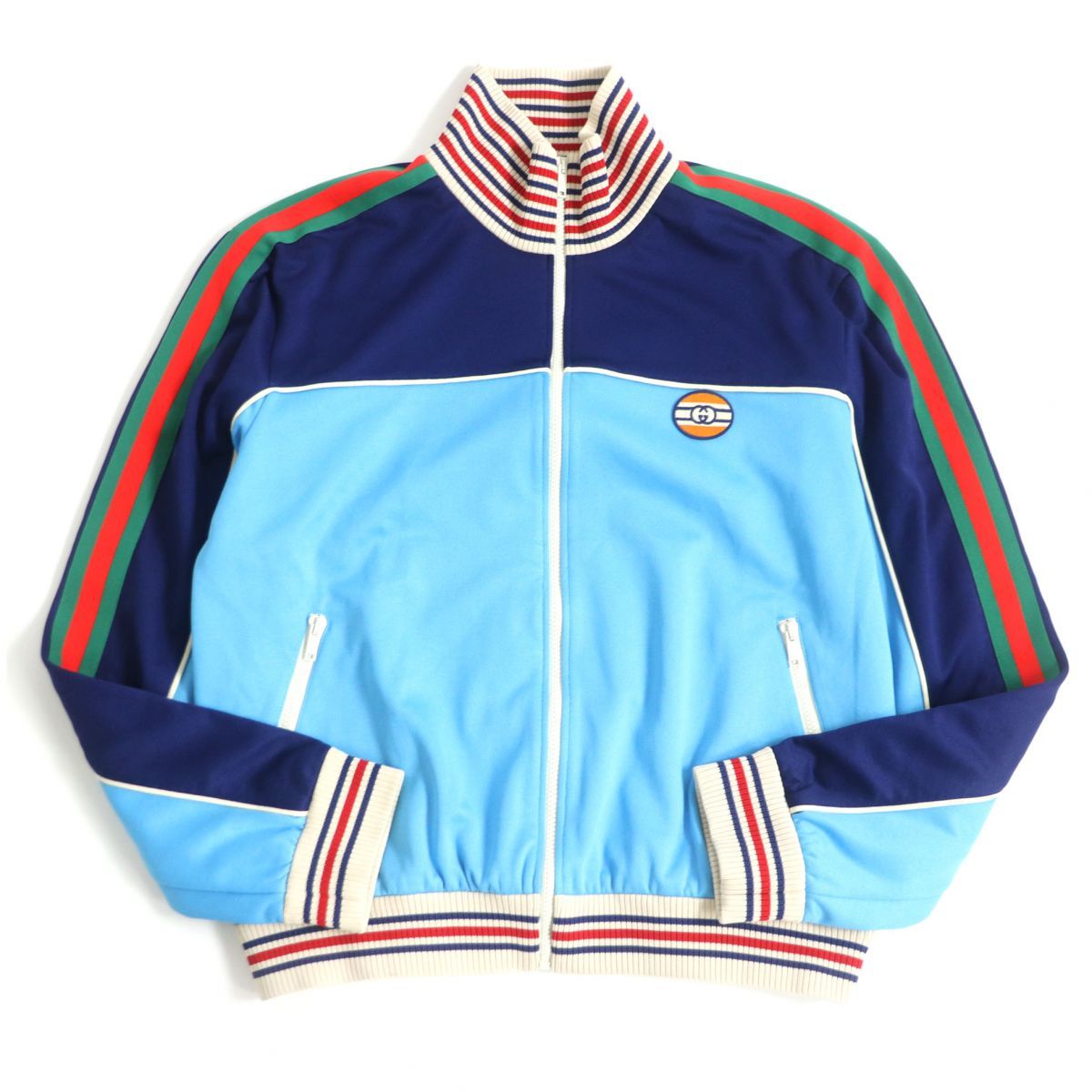 極美品　GUCCI インターロッキング　ジップアップ　トラックジャケット　正規品 極美品GUCCI インターロッキングジップアップトラックジャケット