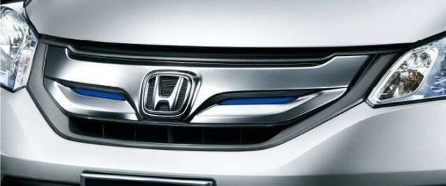 HONDA ホンダ FREED フリード ホンダ純正 LEDフロントグリル Hybrid用 LEDイルミネーション（ブルー）付 2014.10～次モデル | フロント グリル 取り付け DIY おすすめ エアロパーツ 車 外装 車用品 カー
