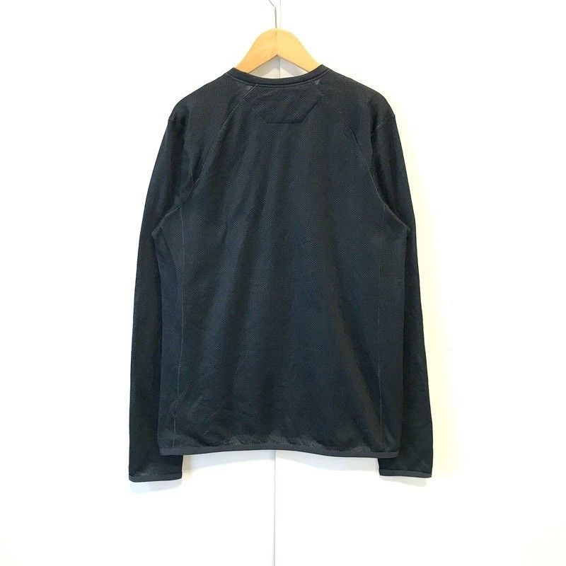 Mountain Hardwear マウンテンハードウェア エアメッシュロングスリーブクルー OM9997 メンズ Sサイズ ブラック 黒 アウトドアウェア TA3533