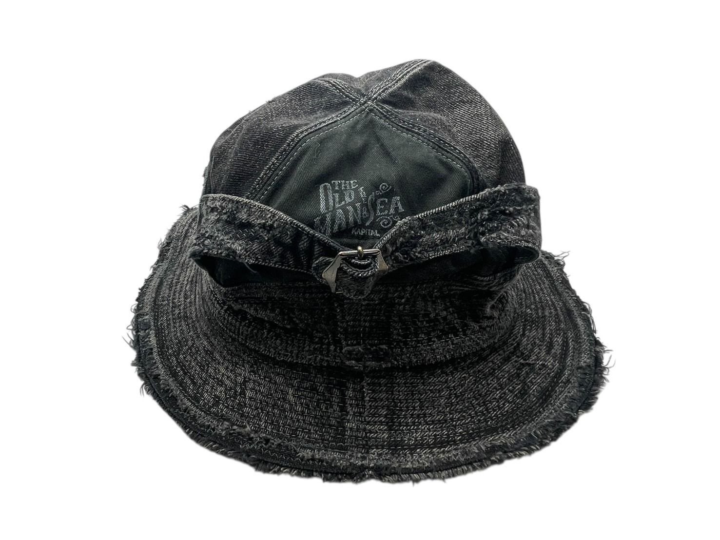  KAPITAL キャピタル 11.5 oz ブラック×ブラック デニム 老人と海HAT クラッシュリメイク バケットハット EK-1741 XH ONE SIZE 4 b 007549 バケットハット ハット