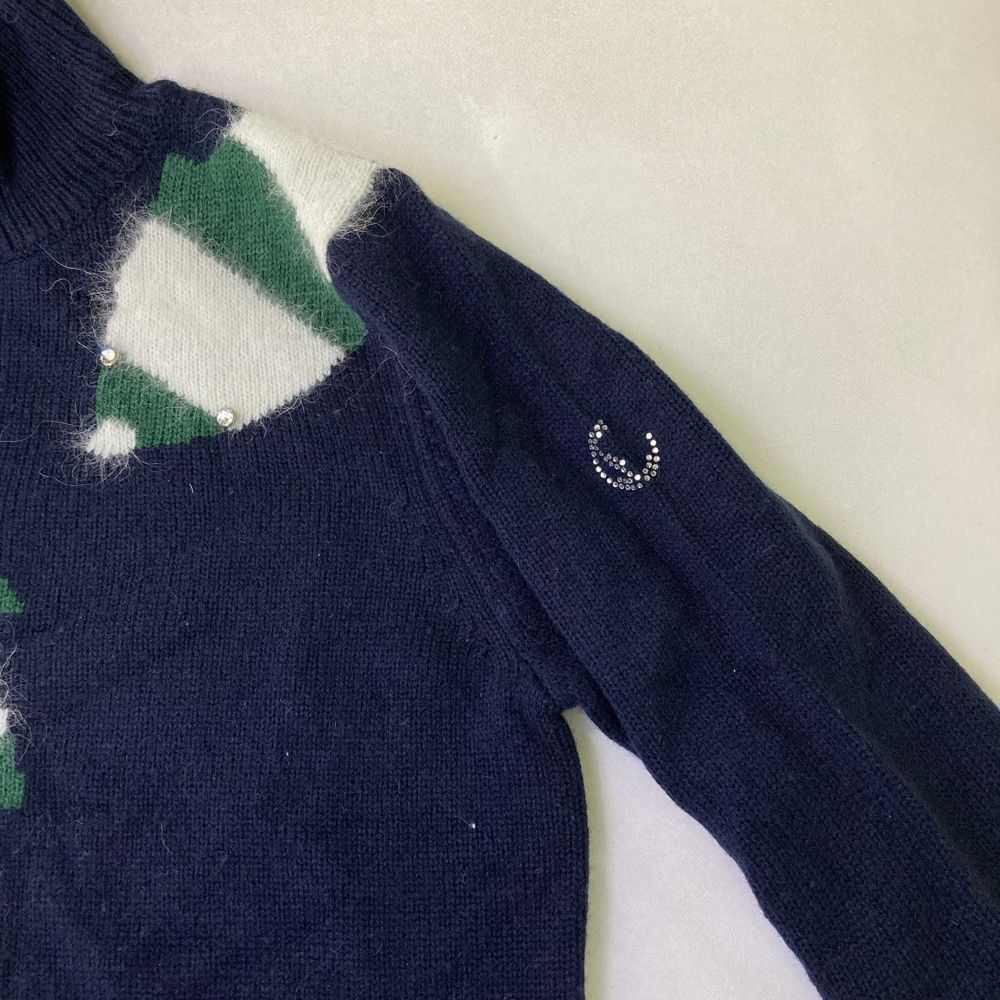 サイズ M CALLAWAY キャロウェイ ウール混 ハイネック ニットセーター ネイビー系 240101530283 ゴルフウェア レディース ストスト LLC-HASEGAWATOSO_COM