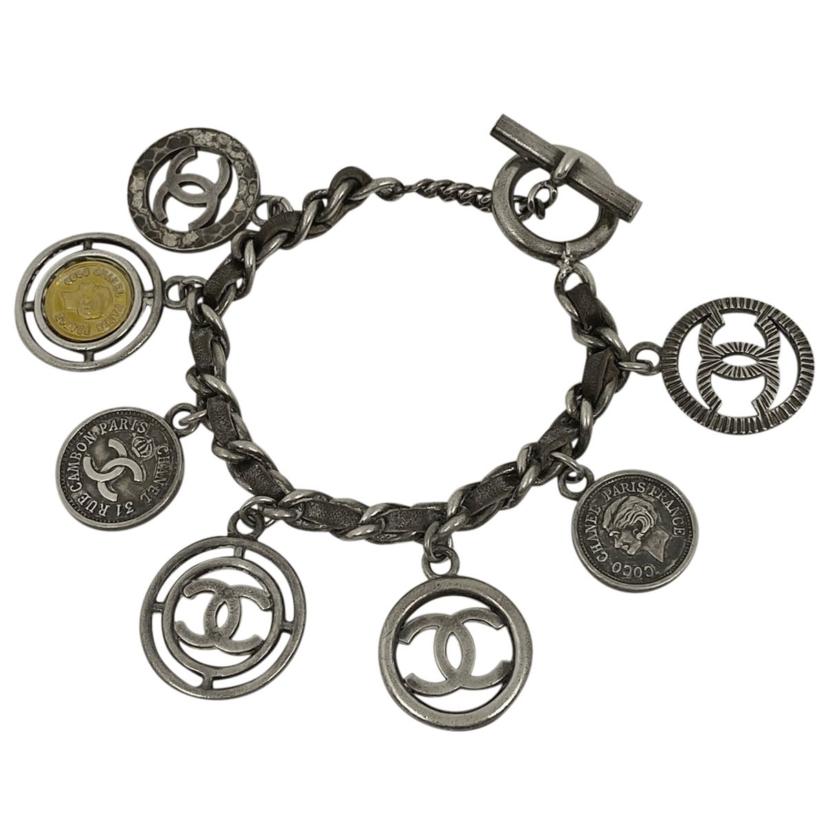ヴィンテージ CHANEL コインモチーフ ブレスレット CHANEL コインモチーフ ブレスレット