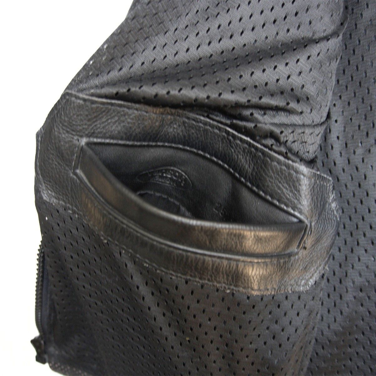 美品】 VANSON 【パンチング シングルライダースジャケット】L レザー  