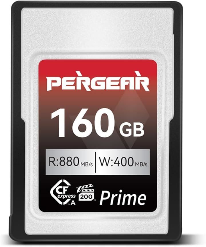 PERGEAR CFexpress Type Aメモリーカード VPG200 プロフェッショナル タイプ 最大 880MB/秒の読み取り速度 ＆ 900MB/秒の書き込み速度 4K 120P、8K 30P 録画対応