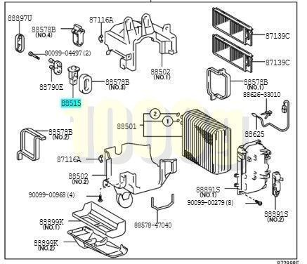トヨタ純正 超 品 ランクル 100 エキスパンションバルブ エキパン HDJ101 UZJ100 1998 10-2001 12 WWW_NOITHATQUANGTHANH_NET