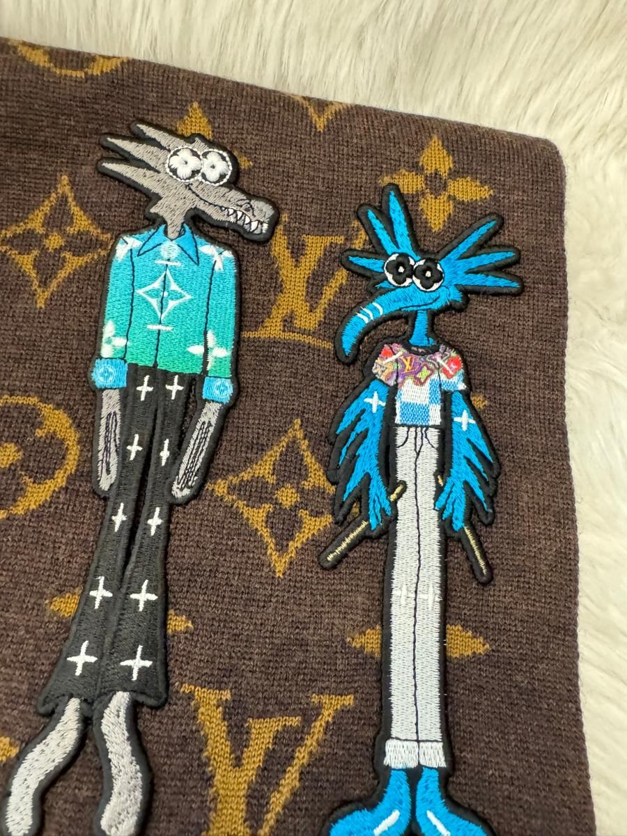 エシャルプ.LVフレンズ　2021年 マフラー新品未使用 エシャルプ.LVフレンズ 2021年 マフラー新品未使用 中古】 LOUIS