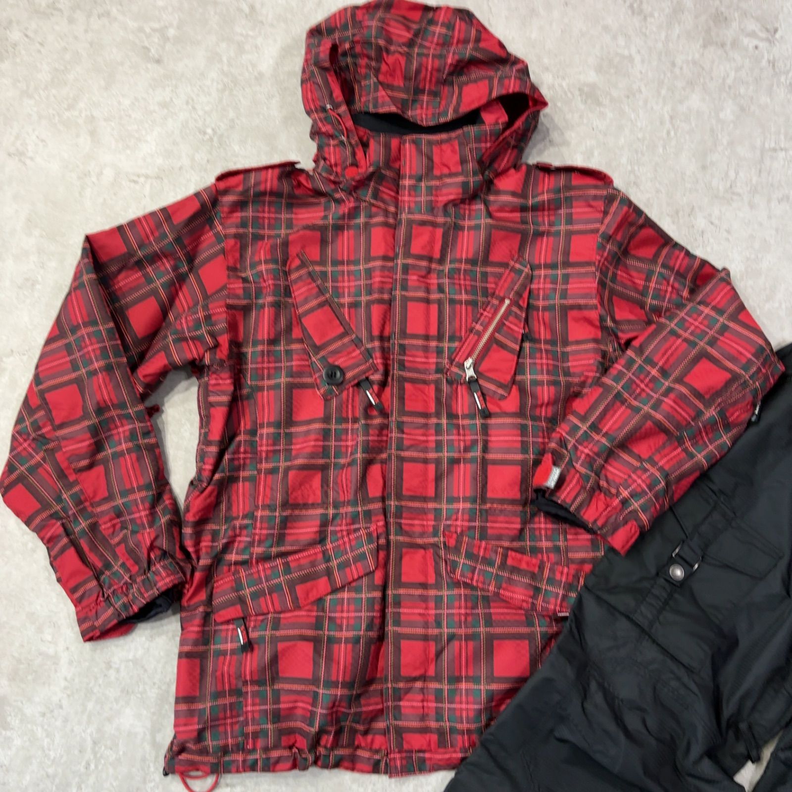 上下セット チェック柄ジャケット