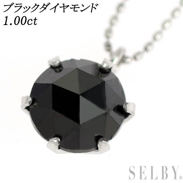 K18WG ローズカット ダイヤモンド ネックレス 0.211ct-