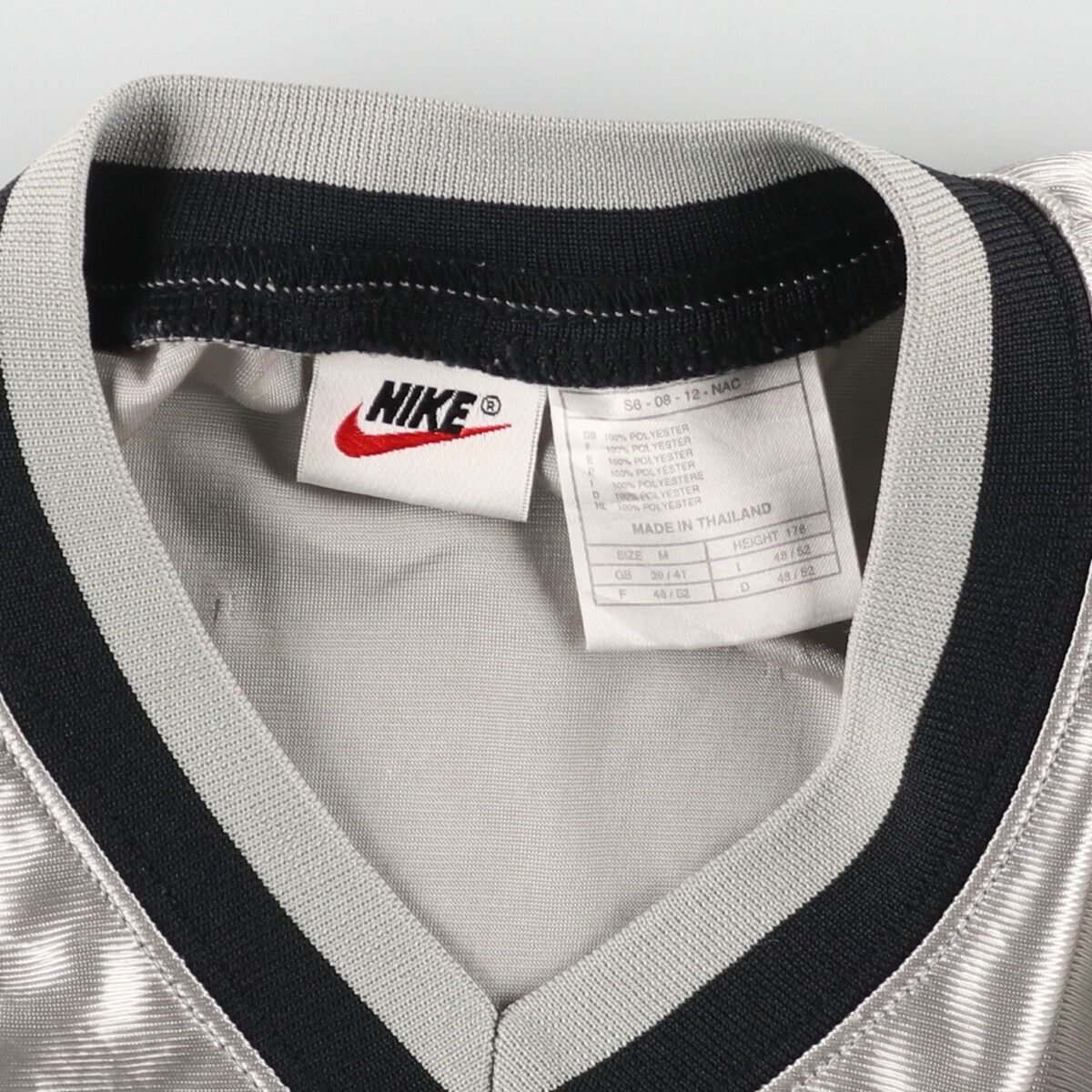 古着 90年代 ナイキ NIKE Vネック サッカーユニフォーム ゲーム