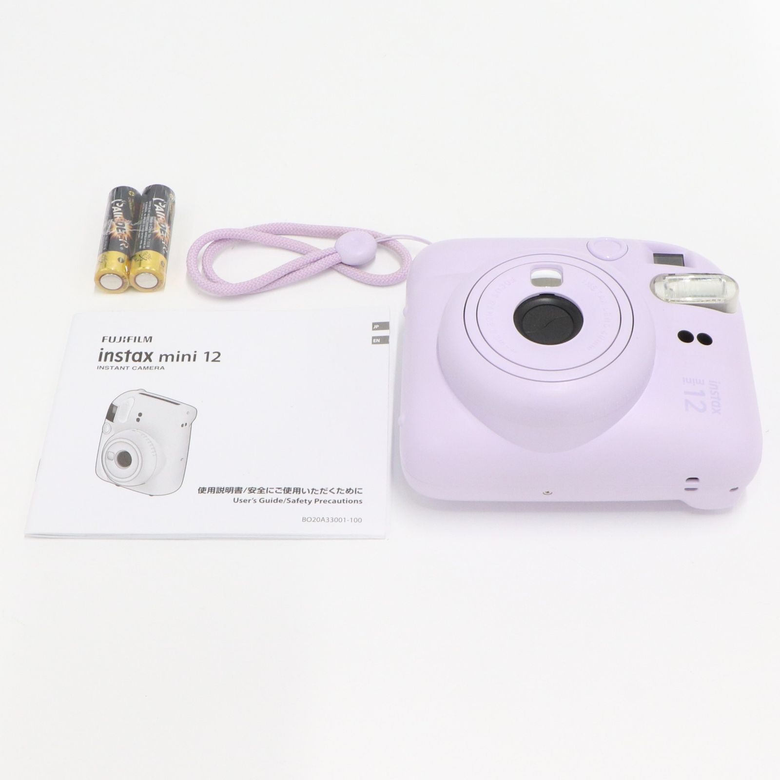 富士フイルム instax mini 12 インスタントカメラ チェキ パープルinstax-mini12-pr 可 C