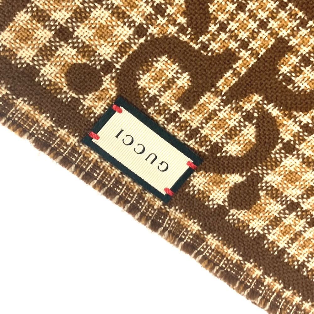 GUCCI グッチ マフラー GG チェック 660025 ウール - メルカリ 