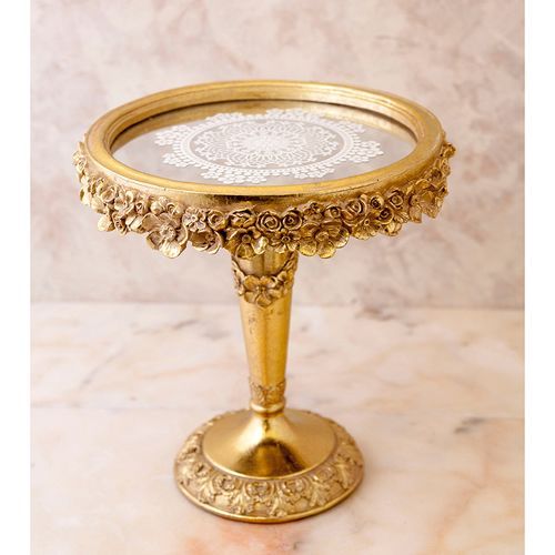 同色2個組 Lサイズ アンティーク調ミラートレー ロココデコ スタンドトレー L 小物入れ トレイ 2703 NEXPOTALLINN_EU