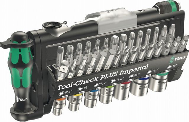 Weraラチェットドライバーセット インチ Tool Check Plus Imperial ツールチェックプラスインペリアル 056491