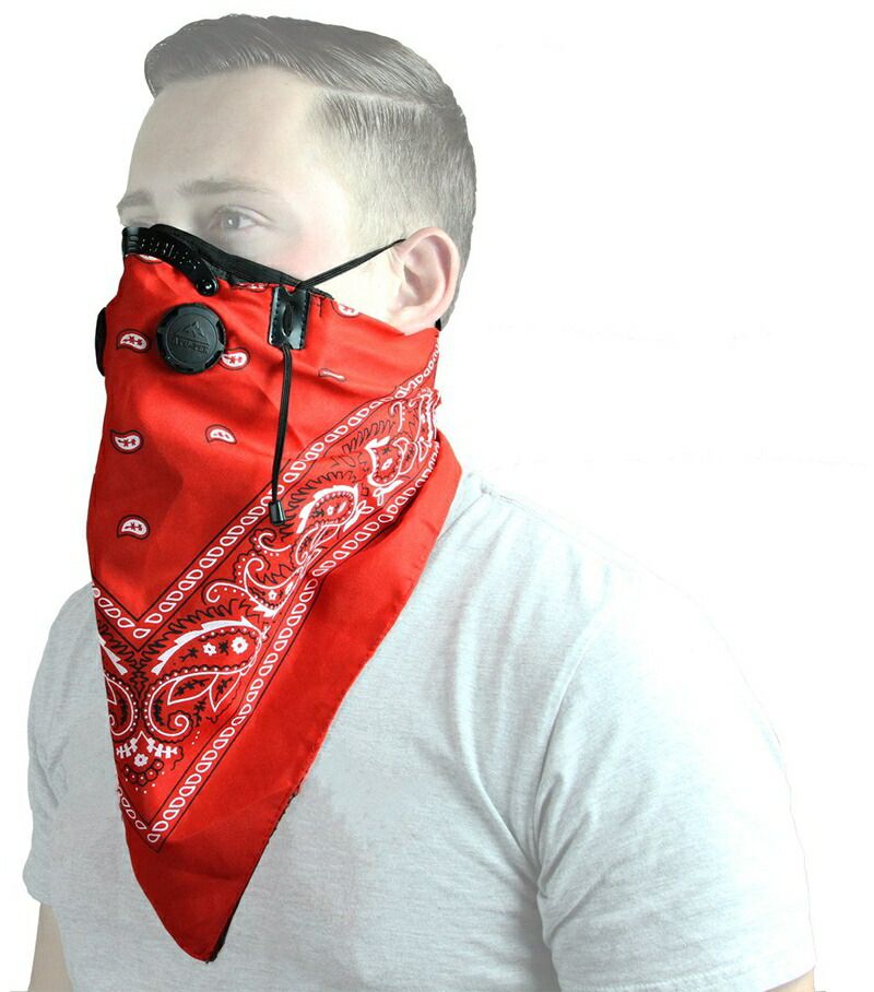 Pro Series Rider Bandana Dust Mask - Red