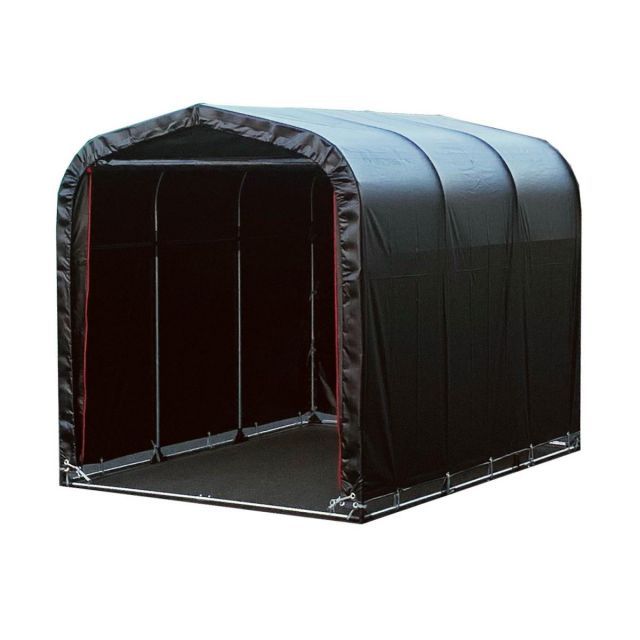 南榮工業 NAN-A サイクルハウス 3台用 BK ブラック 本体一式 組立式 幅1560x奥行2200x高さ1650mm パイプ外径19.1mm パイプ車庫 物置 南栄工業