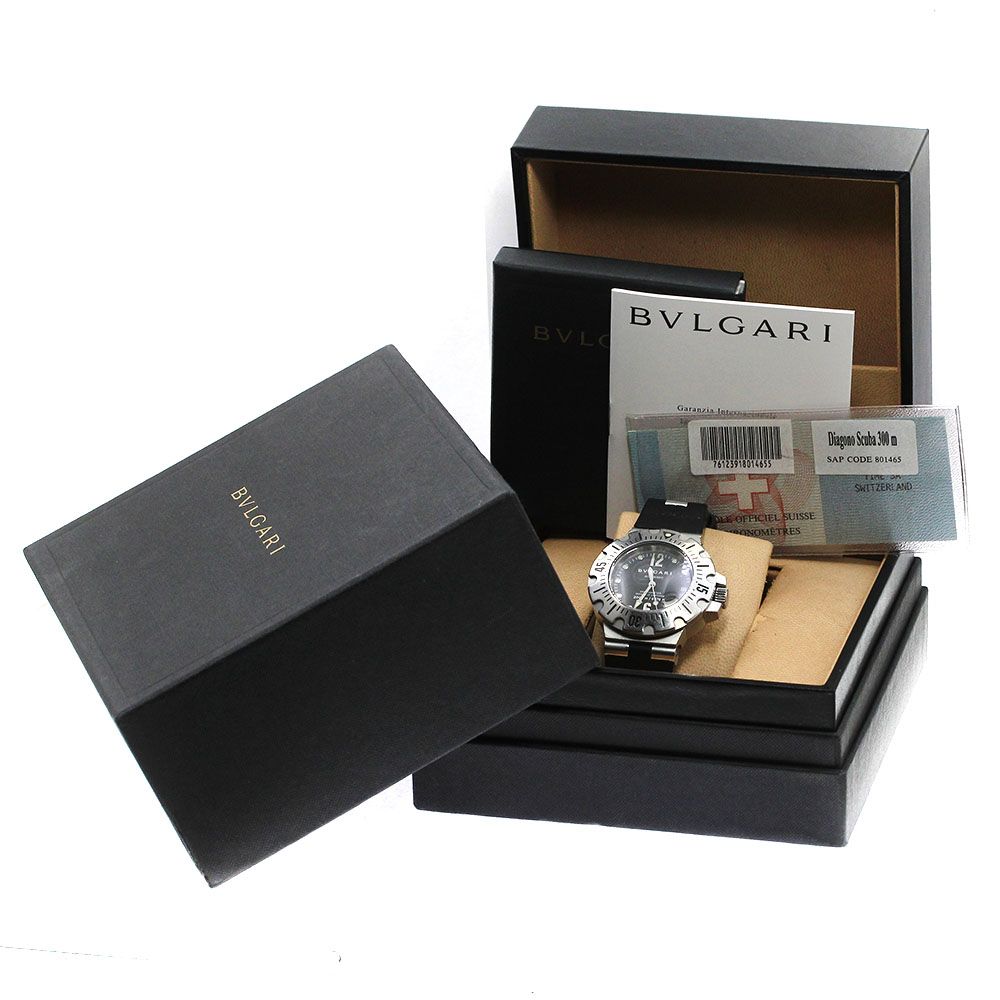 ベルト訳ありブルガリ BVLGARI SD42S ディアゴノ プロフェッショナル スクーバ デイト 自動巻き メンズ箱・保証書付き_765703 -  メルカリ