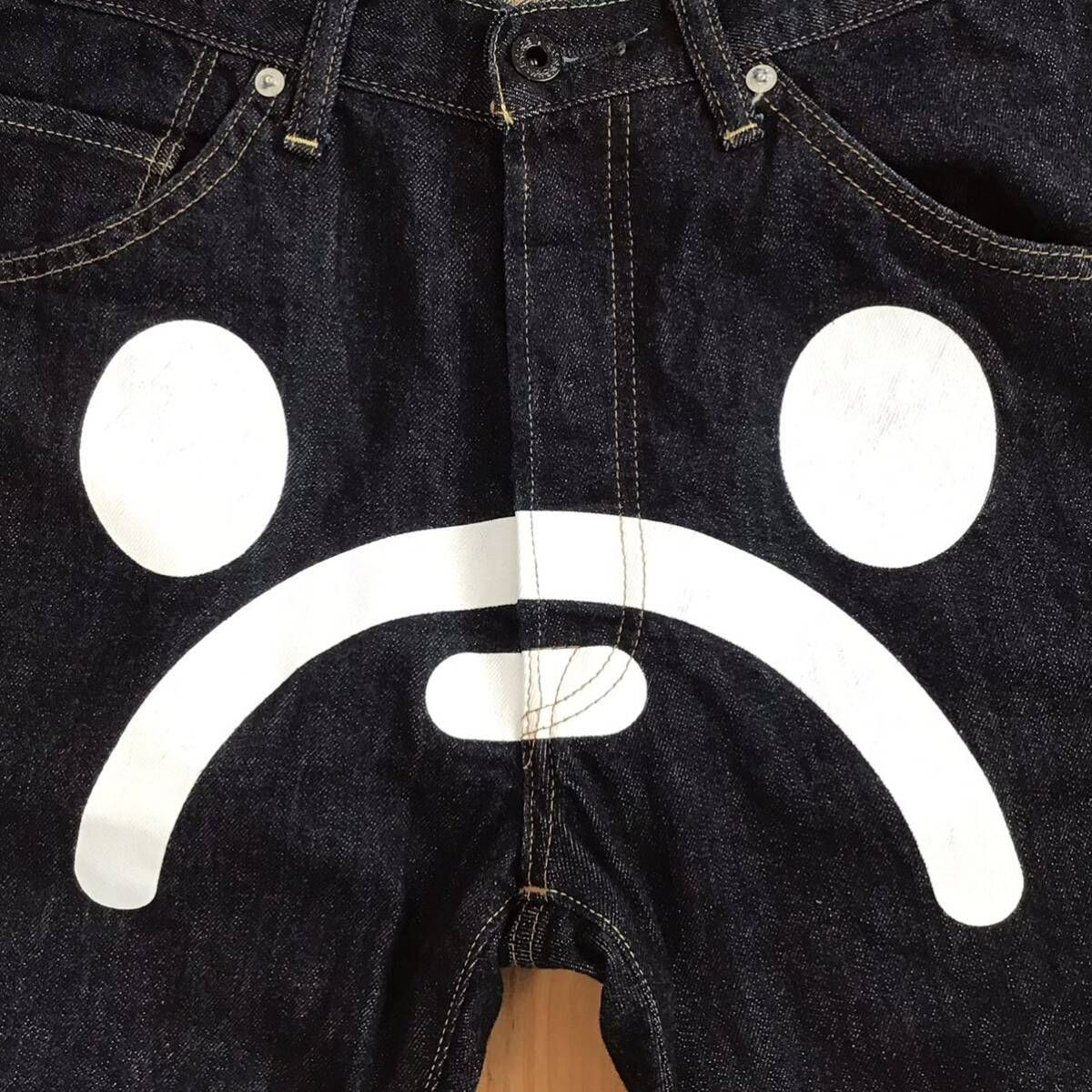 Milo Face Denim Shorts Mサイズ a bathing ape BAPE マイロ