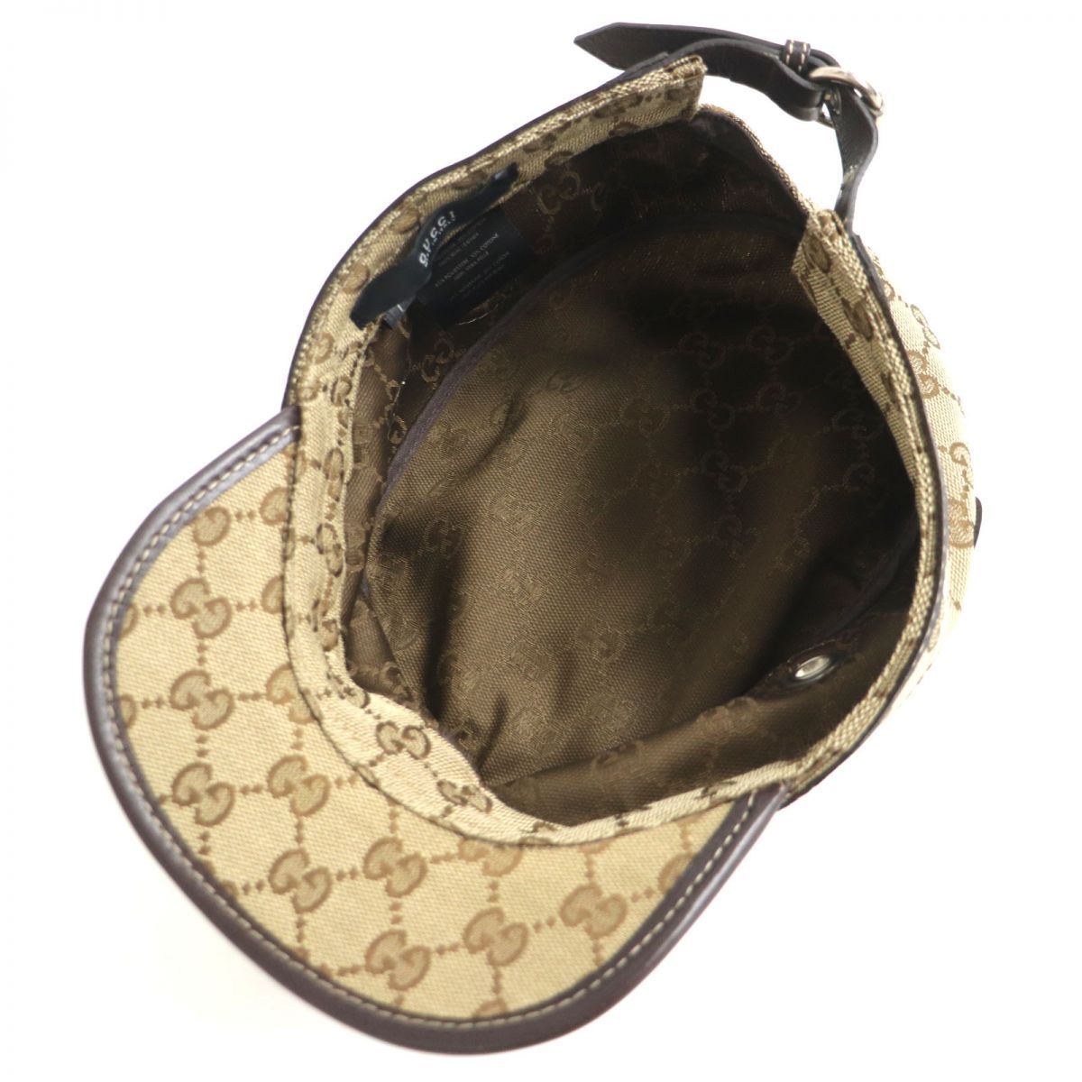 極美品□GUCCI/グッチ GGキャンバス レザーパイピング ホースビット
