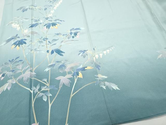 平和屋着物○本加賀友禅作家 窪田裕兆 訪問着 枝花文