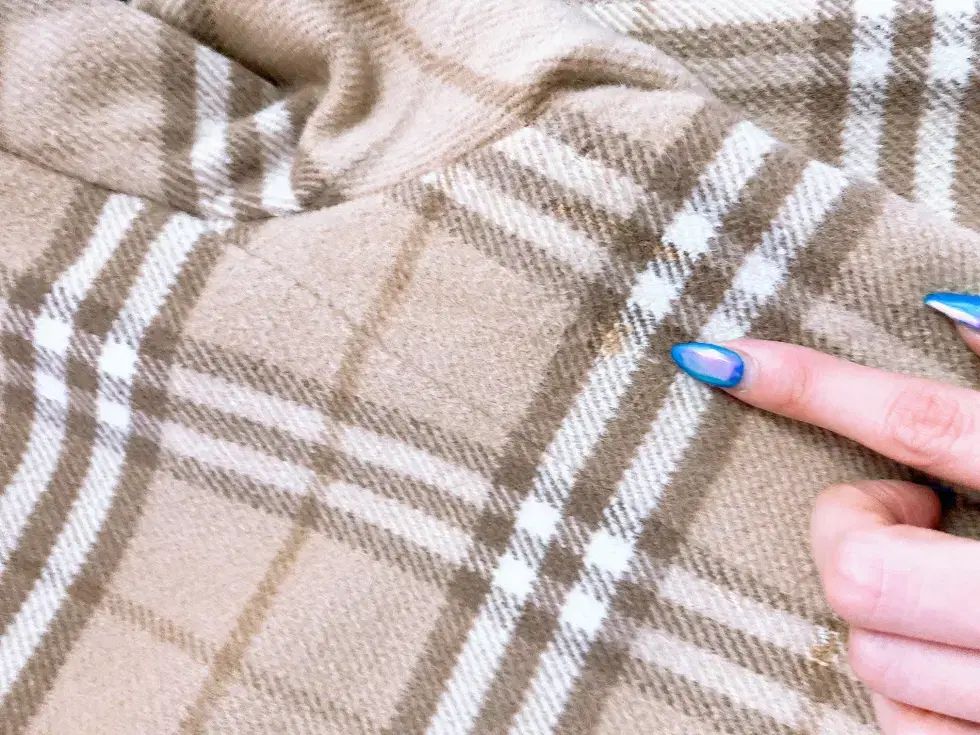 女性 100 ) バーバリーノバチェックルーズフィットウール