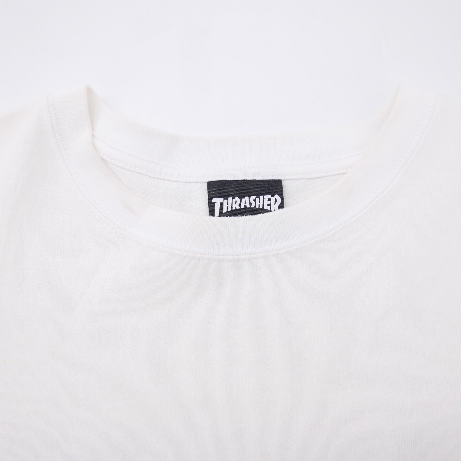 21SS THRASHER for RHC Ron Herman スラッシャー ロンハーマン Logo Tee 半袖カットソー バック ロゴプリント  ポケット Tシャツ 白WHITE L - メルカリ