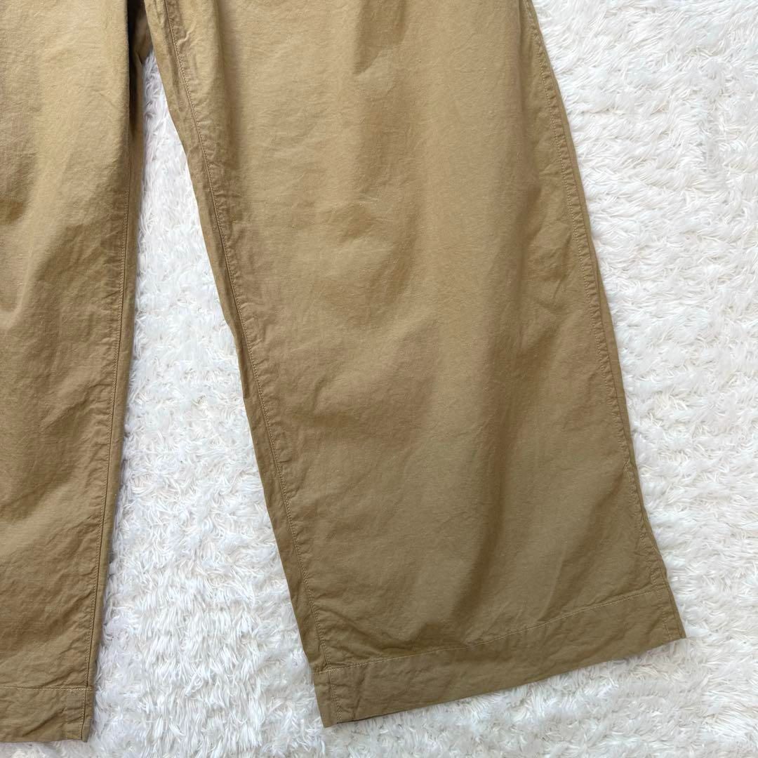45R クックウェザーのシャルロットバギー パンツ ストレート　キャメル　L 45R クックウェザーのシャルロットバギー パンツ ストレート