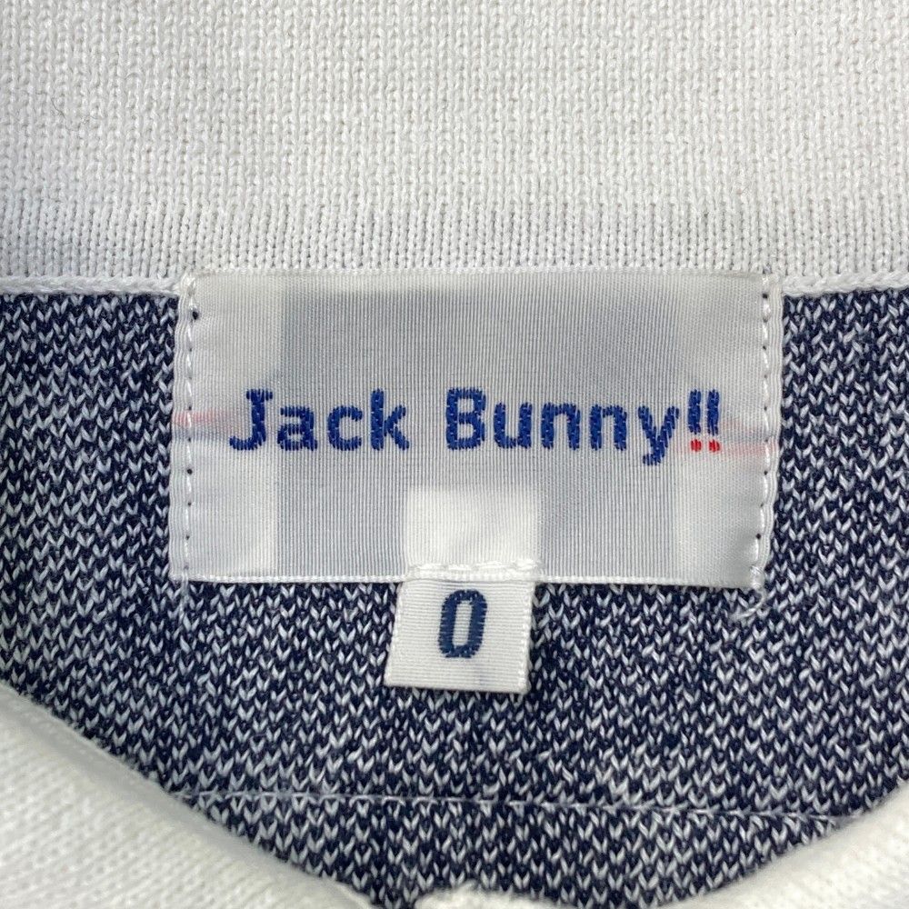 サイズ：0 JACK BUNNY ジャックバニー 2024年モデル ニット 半袖ポロ ワンピース 総柄 ネイビー系 [240101463482] ゴルフウェア レディース ストスト サイズ：0 JACK BUNNY ジャックバニー 2024年モデル ニット 半袖