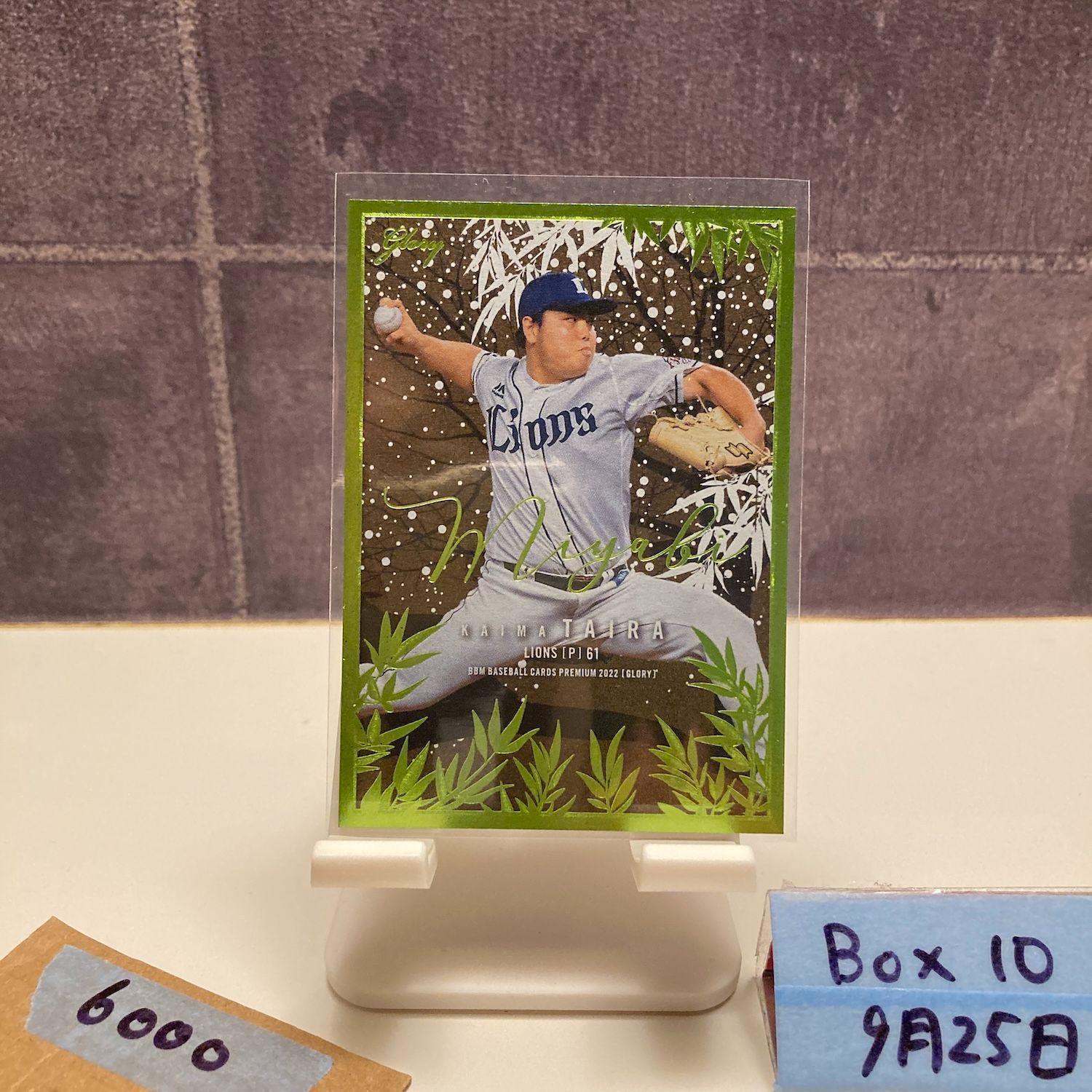 平良海馬 西武ライオンズ 直筆サインカード BBM 2024 西武 平良海馬