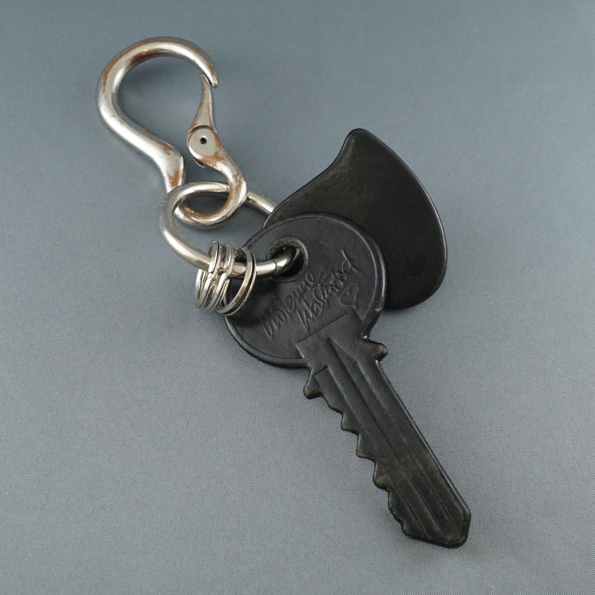 Vivienne Westwood ブラックキーリング Vivienne Westwood Black & Silver 3D Orb Keychain Vivienne