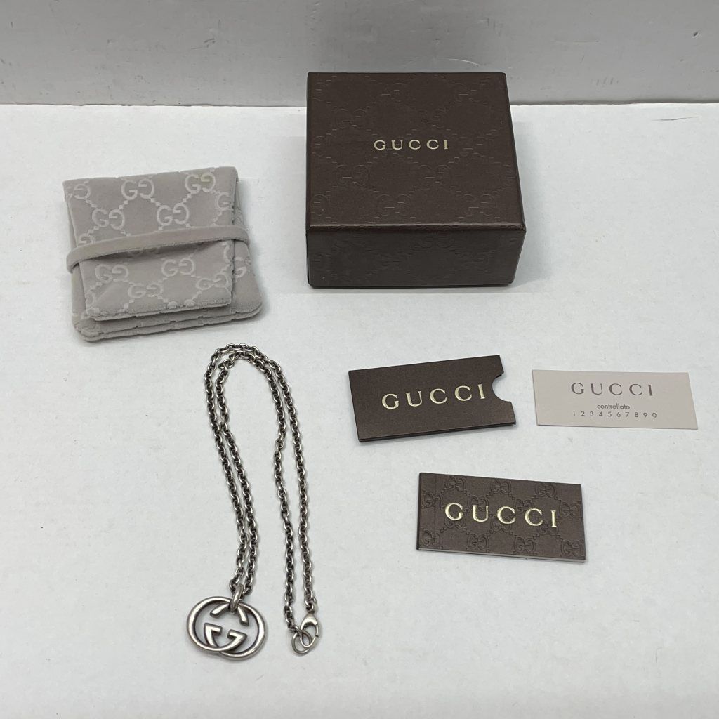 GUCCI インターロッキングG ネックレス　箱・冊子・保存袋付 01w-4998 グッチ GUCCI ネックレス インターロッキングG GGロゴ