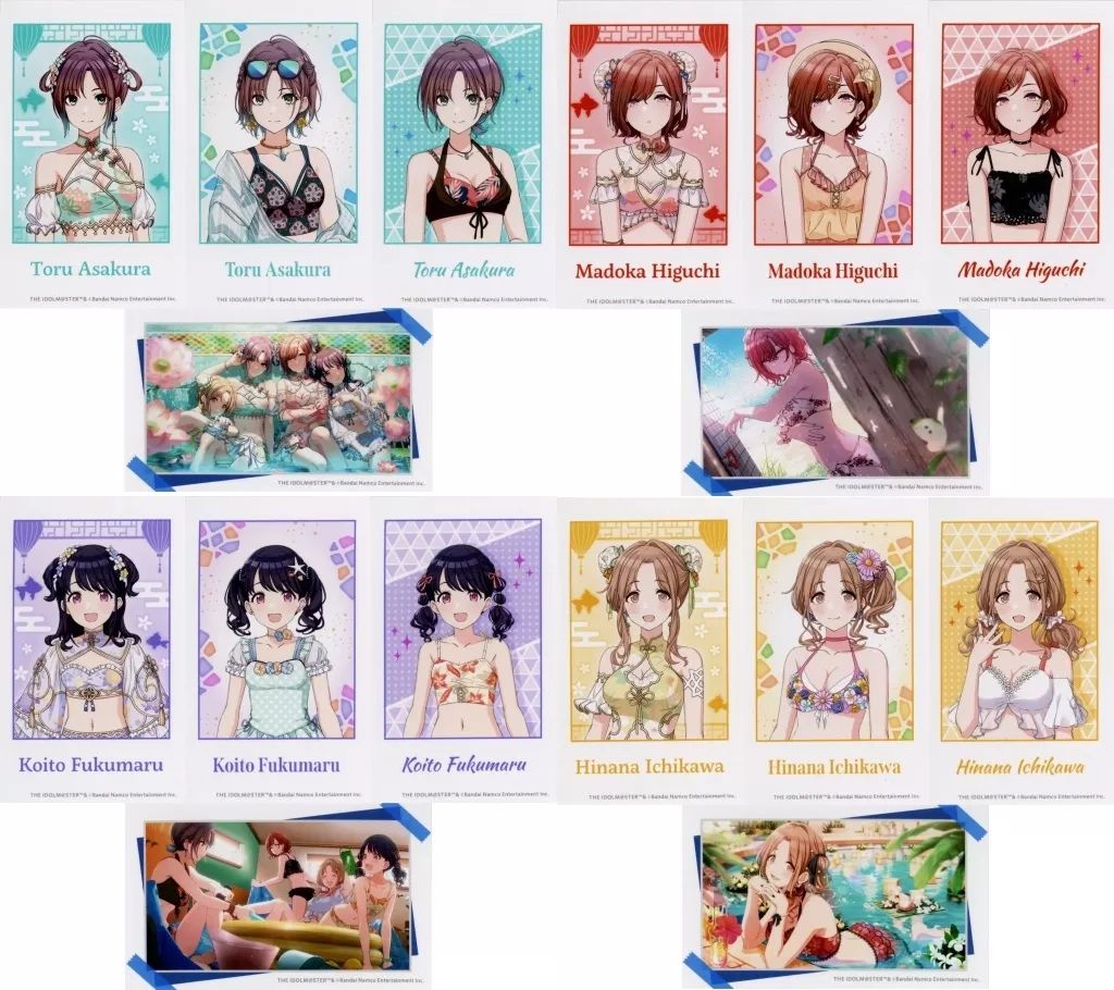 中古】キャラカード 全4種セット ミニブロマイド4枚セット 「くじ引き