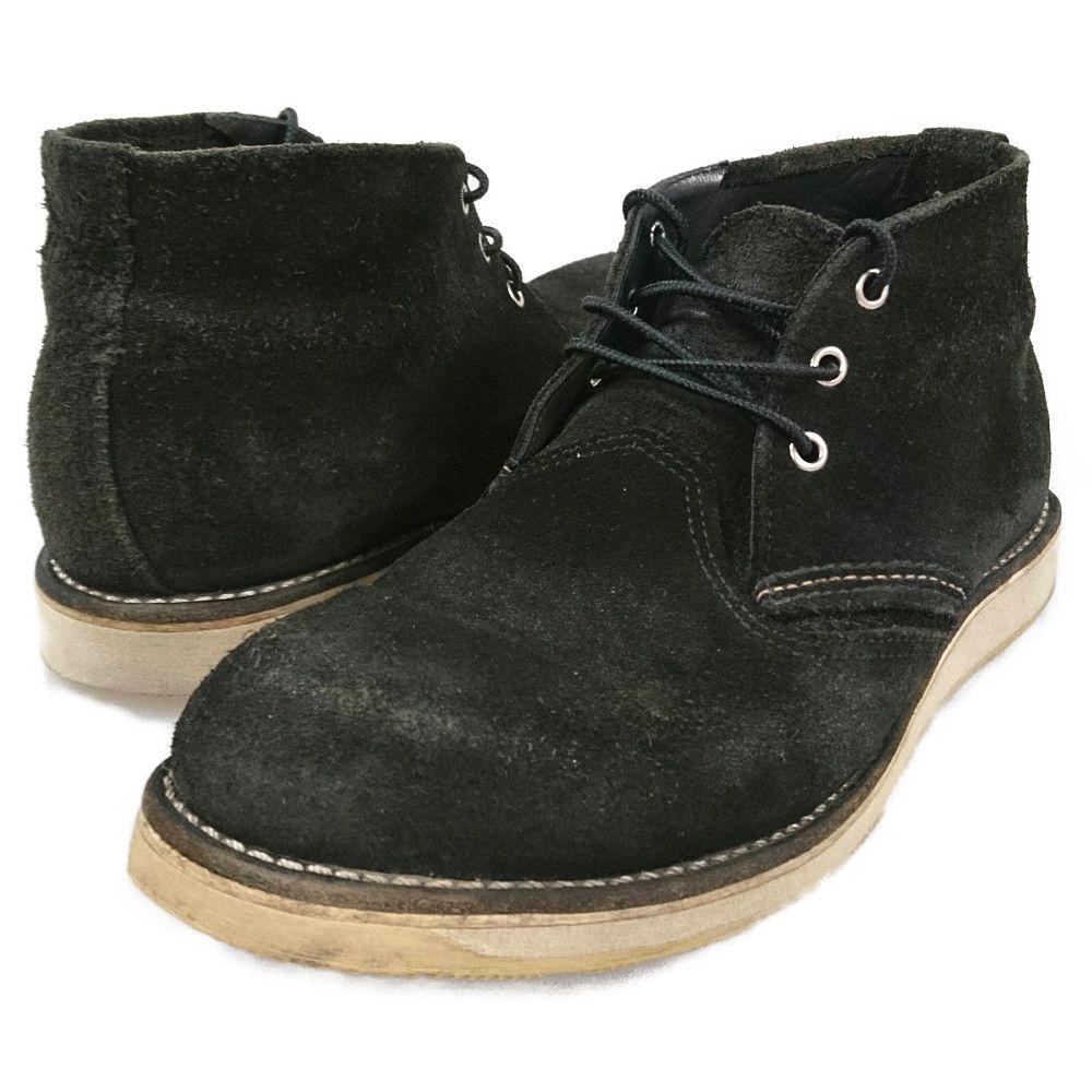 RED WING レッドウィング 3147 Work Chakka ワーク チャッカ スウェード ブーツ シューズ ブラック US11D=29cm 正規品 / 30741