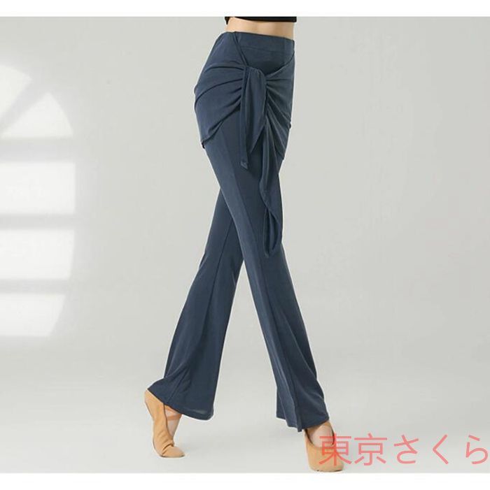 ダンス パンツ パンタロン ロング パンツ レイヤード着 ヒップ