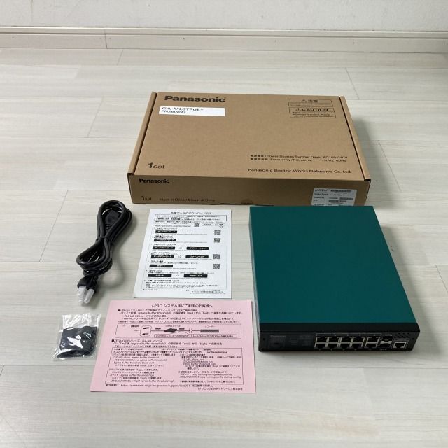 GA-ML8TPoE+ PoE給電スイッチングハブ ※説明書不足 パナソニック