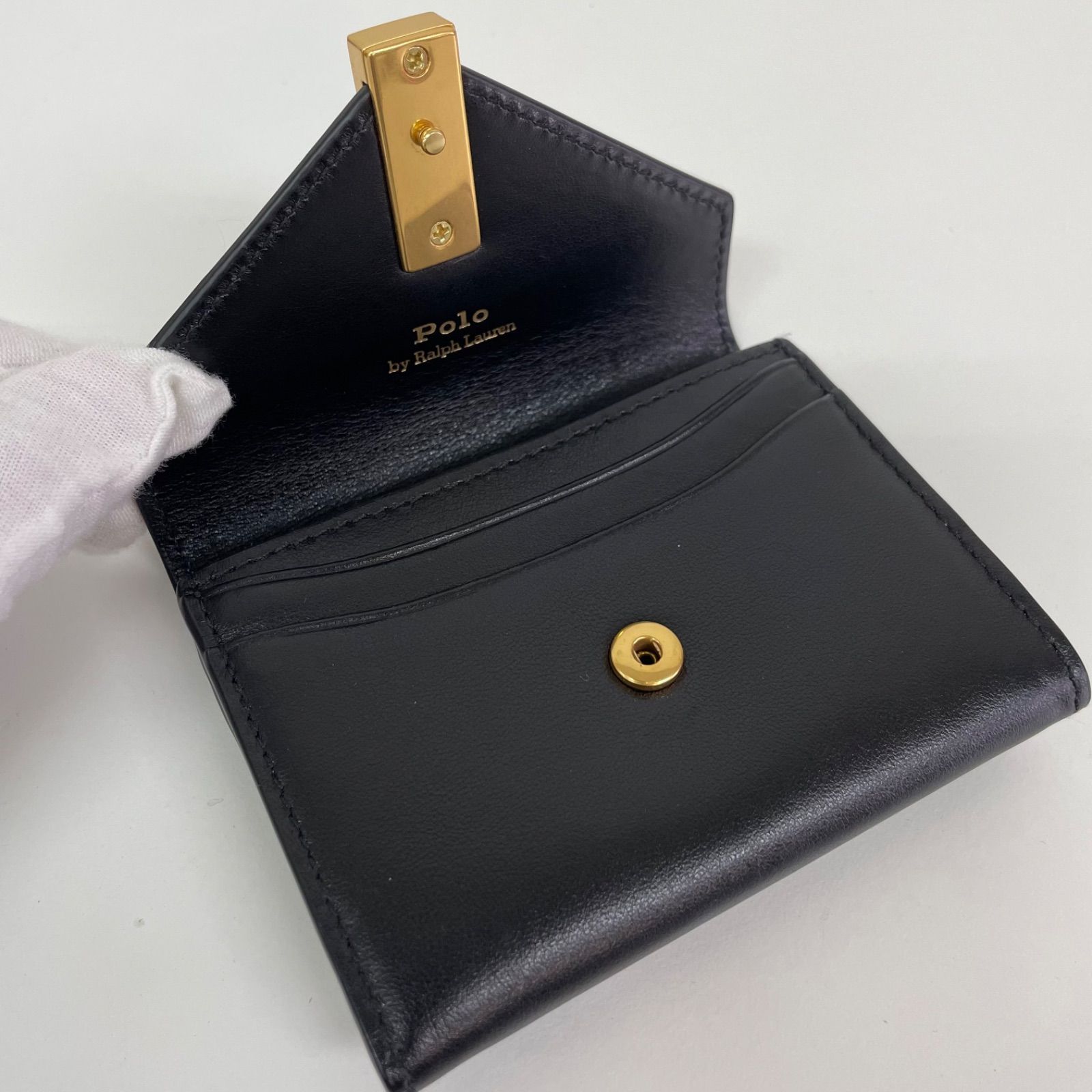 新品未使用 美品 POLO Ralph Lauren ポロ ラルフローレン レザー