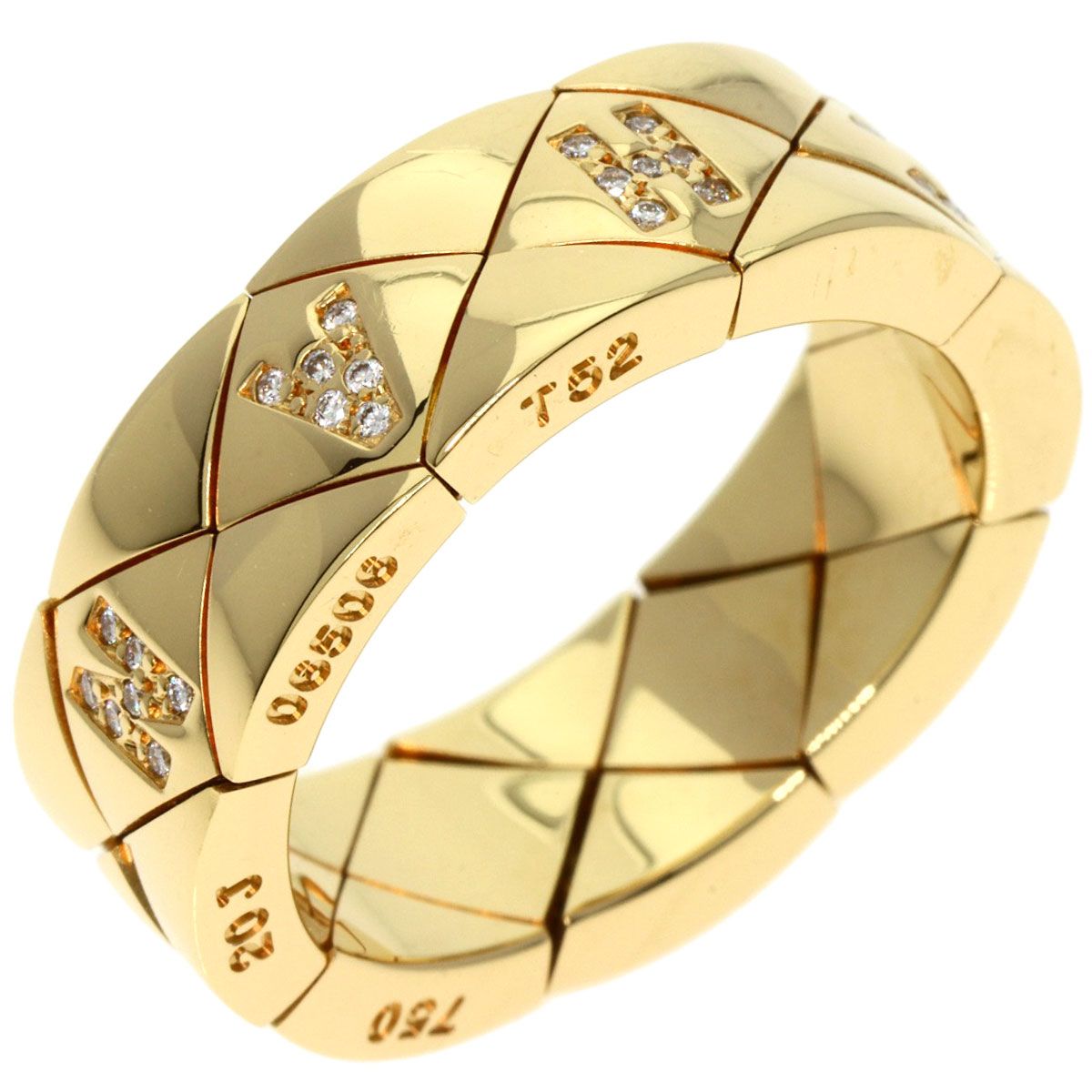 CHANEL シャネル マトラッセ ダイヤモンド #52 リング・指輪