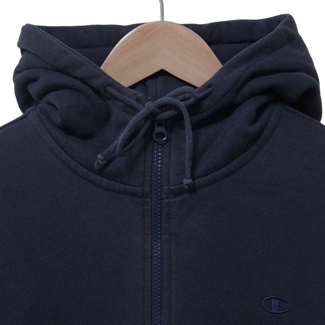 チャンピオン ジップパーカー L ネイビー 00s Champion ワン