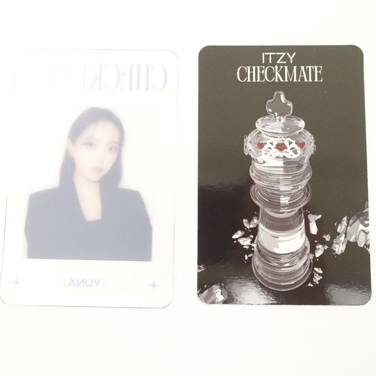 ITZY YUNA ユナ トレカ checkmate shopee 特典 CHECKMATE YUNA VERSION SIGNED (D2C Standard) - Itzy Official